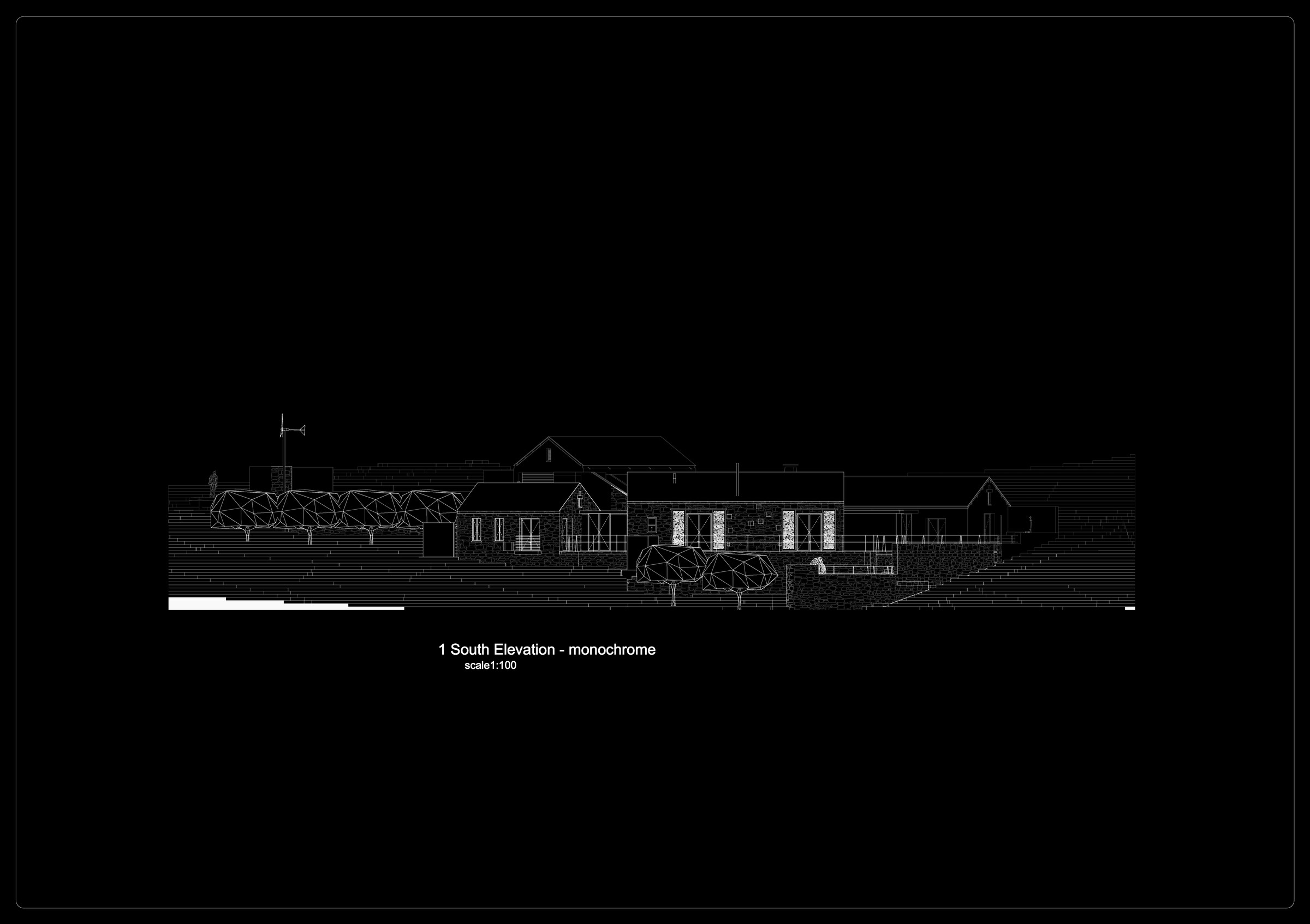 Piet se Pad — south elevation